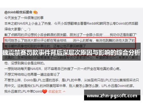 魏震禁赛罚款事件背后深层次原因与影响的综合分析